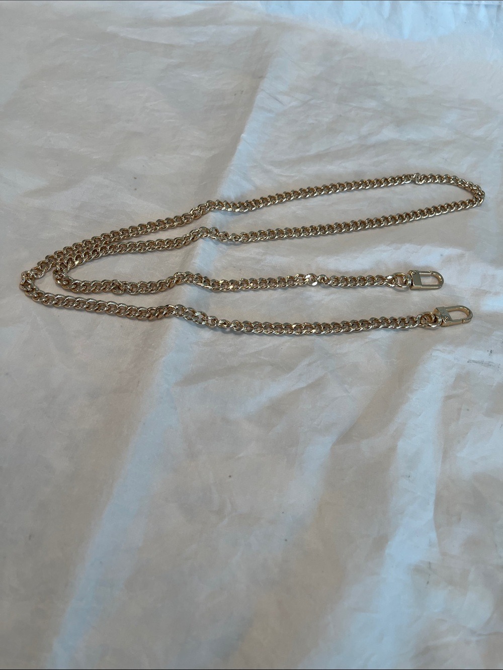 Gold tone crossbody replacement chain